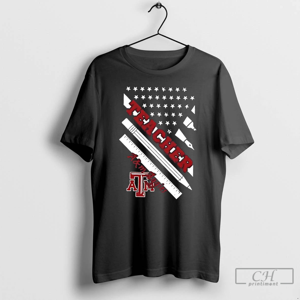 Premium Texas Am Aggies X Teacher American Flag T-Shirts, Hoodie, Sweatshirt | PopFlextees.com