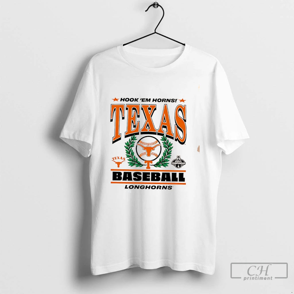 Premium Texas Longhorns Hook Em Horns 2026 Di Baseball Championship Tee