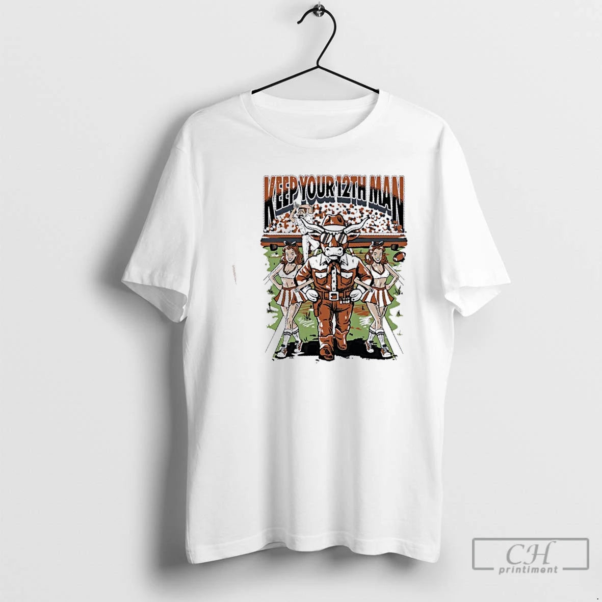 Premium Texas Longhorns Keep Your 12th Man T-Shirts, Hoodie, Sweatshirt | PopFlextees.com