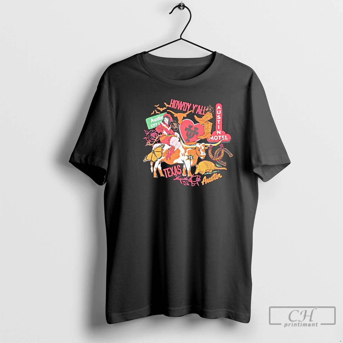 Premium Texas Longhorns Ribbon Boots T-Shirts, Hoodie, Sweatshirt | PopFlextees.com