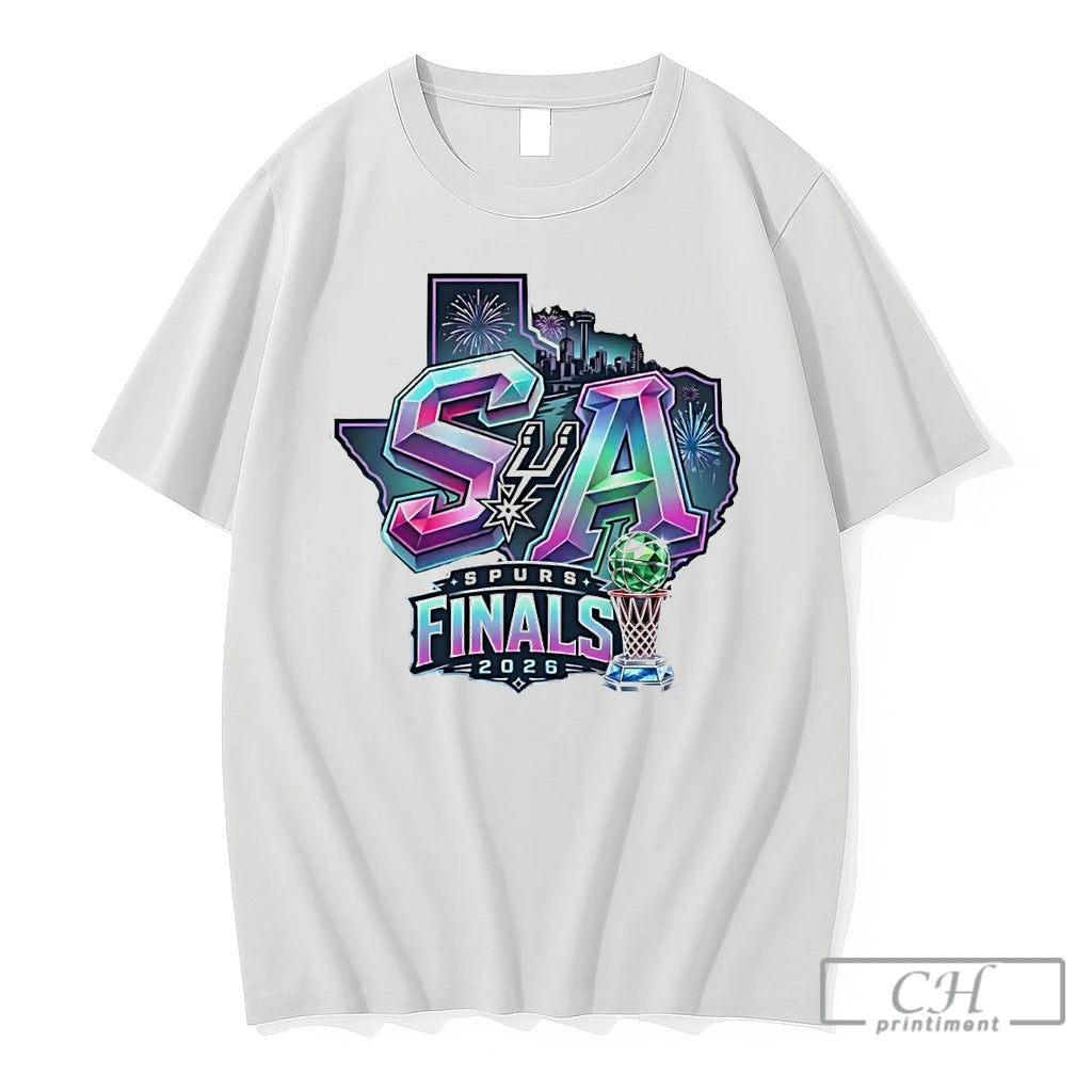 Premium Texas Map San Antonio Spurs Basketball Western Conference Champions Nba Finals 2026 T Shirts