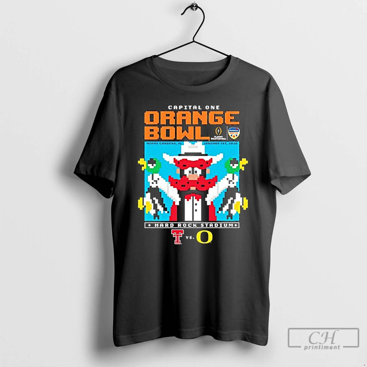 Premium Texas Tech 2025 Orange Bowl Retro T-Shirts, Hoodie, Sweatshirt | PopFlextees.com