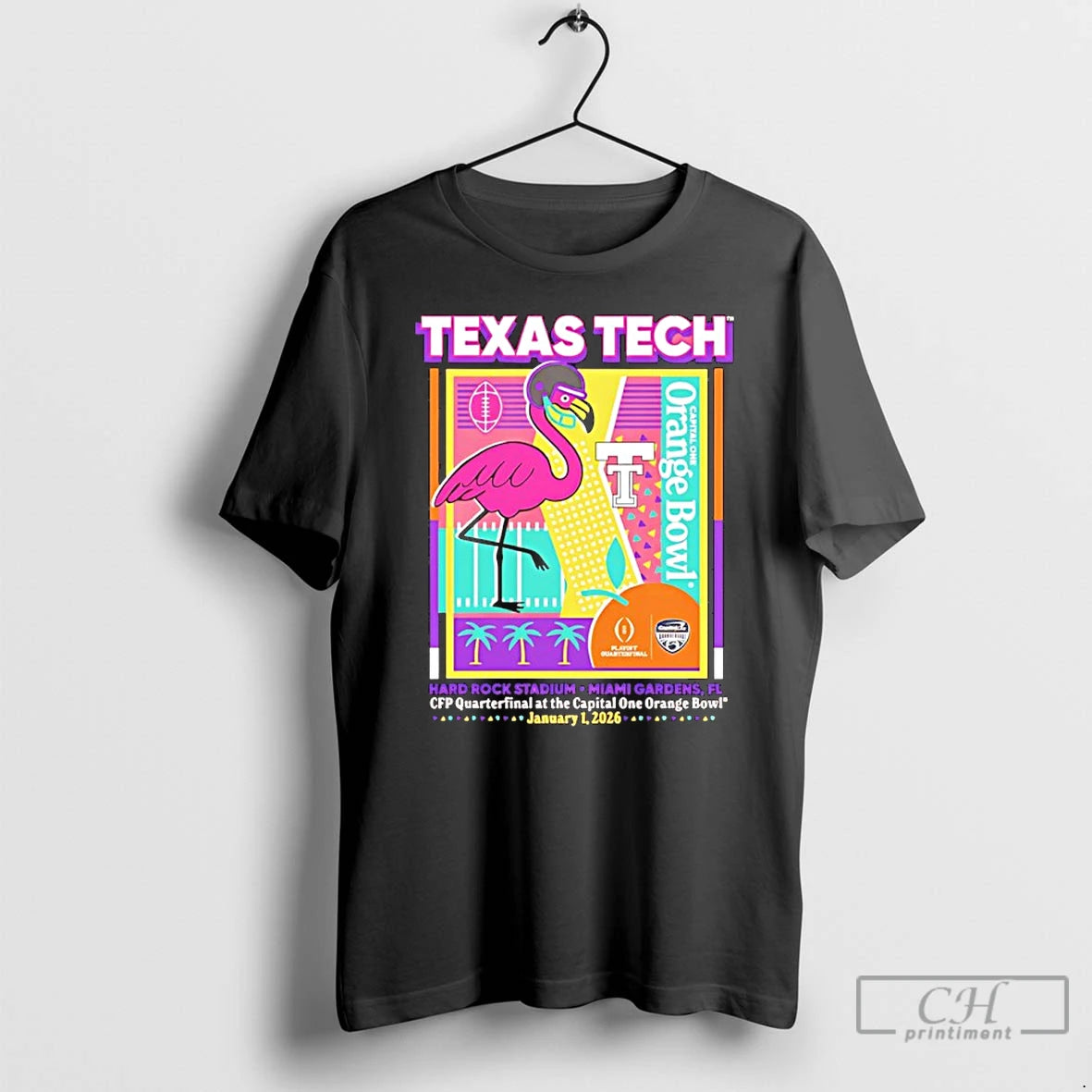 Premium Texas Tech Red Raiders Cfp 2025 Orange Bowl Postseason Graphic T-Shirts, Hoodie, Sweatshirt | PopFlextees.com