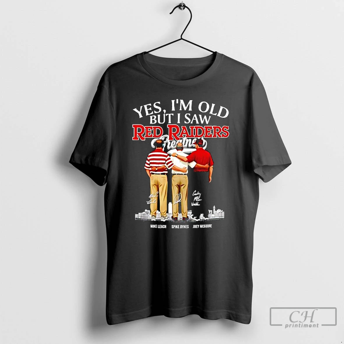 Texas Tech Red Raiders Coaches Yes Im Old But I Saw Greatness Signatures T-Shirts, Hoodie, Sweatshirt