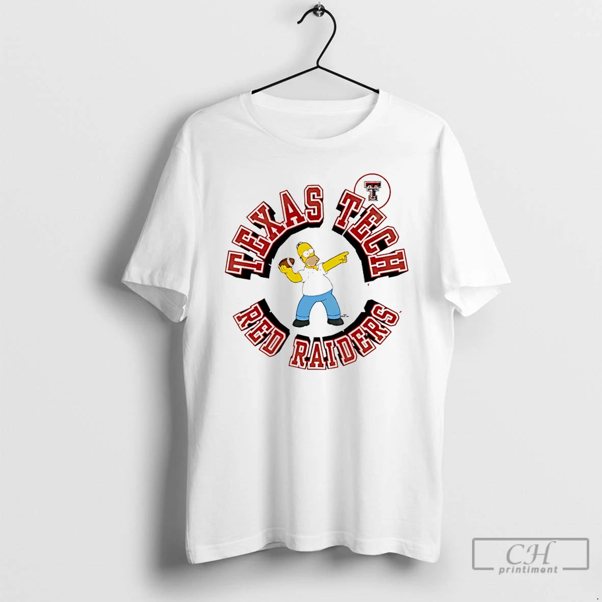 Premium Texas Tech Red Raiders Homer Simpson Going Deep T-Shirts, Hoodie, Sweatshirt | PopFlextees.com