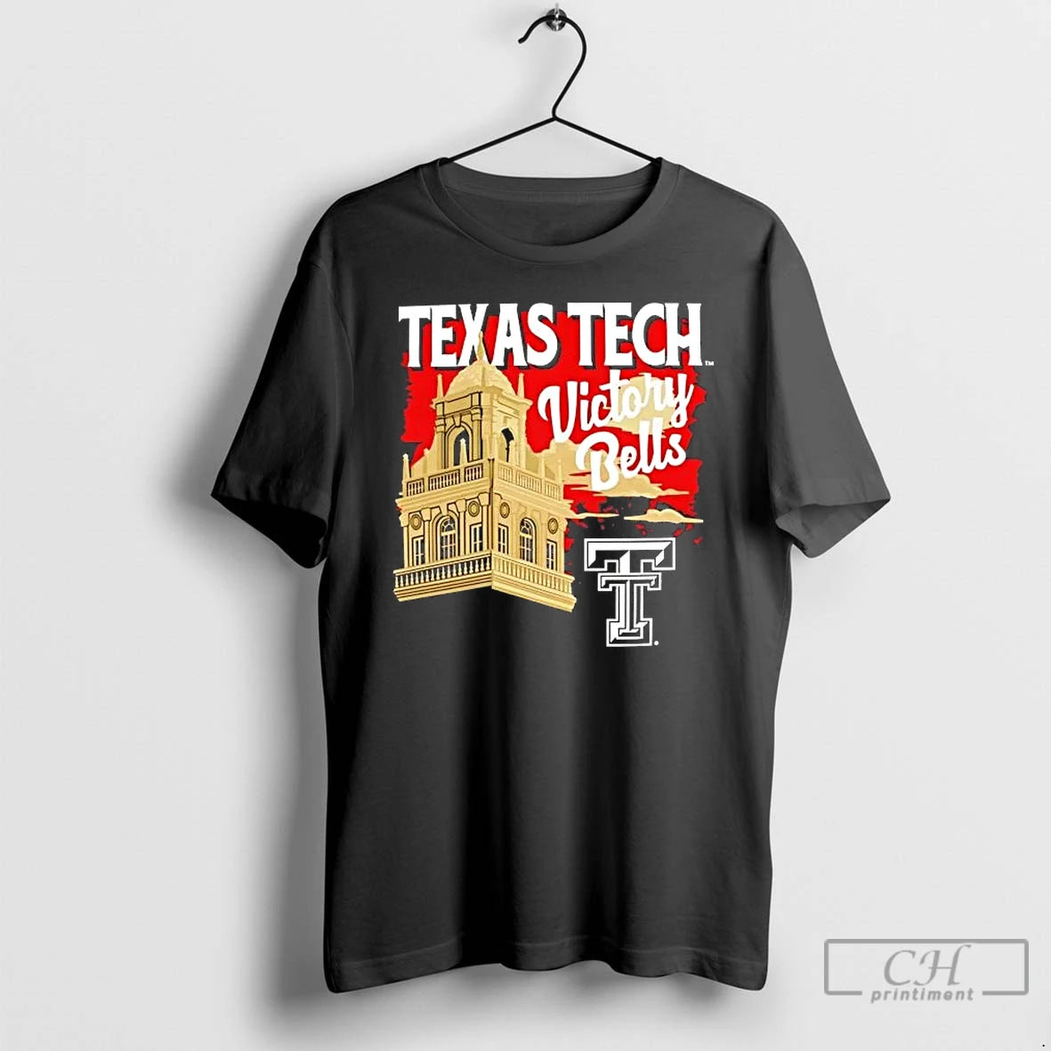 Premium Texas Tech Red Raiders Victory Bell Tower Sunset T-Shirts, Hoodie, Sweatshirt | PopFlextees.com