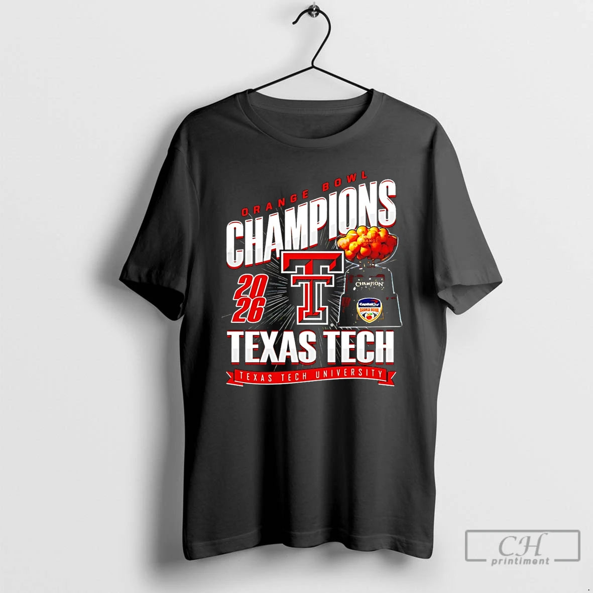 Premium Texas Tech Football 2026 Orange Bowl Champions Classic T-Shirts, Hoodie, Sweatshirt | PopFlextees.com