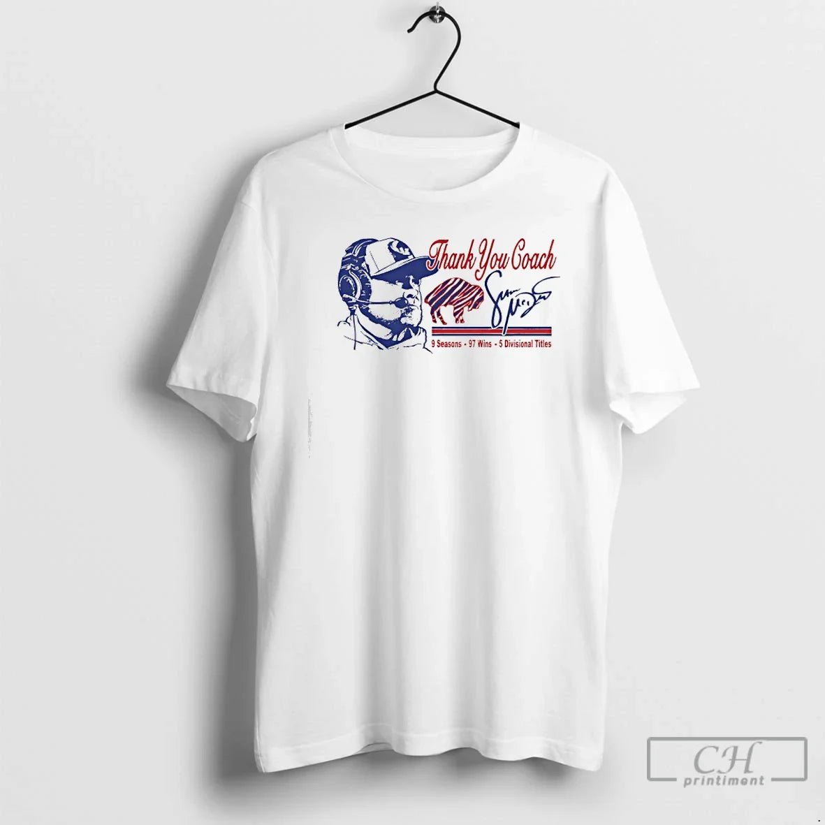 Thank You Coach Sean Mcdermott 9 Seasons 97 Wins 5 Divisionals Tittles T-Shirts, Hoodie, Sweatshirt