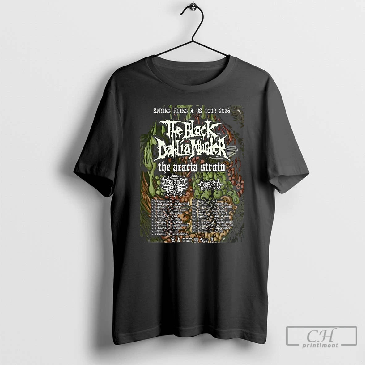 Premium The Black Dahlia Murder Spring Fling Us Tour 2026 T-Shirts, Hoodie, Sweatshirt | PopFlextees.com