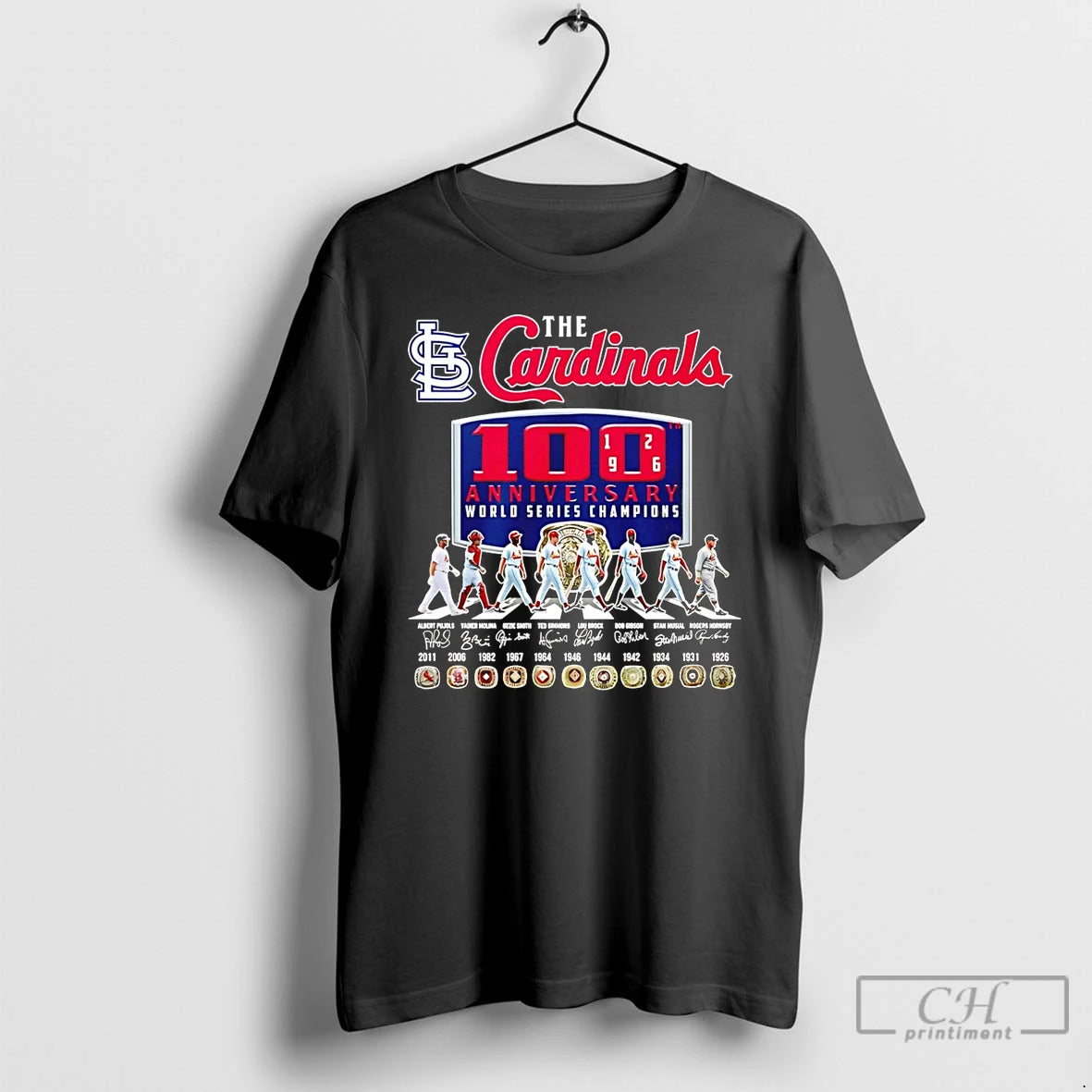 Premium The Cardinals 100th Anniversary World Series Champions Abbey Road T-Shirts, Hoodie, Sweatshirt | PopFlextees.com