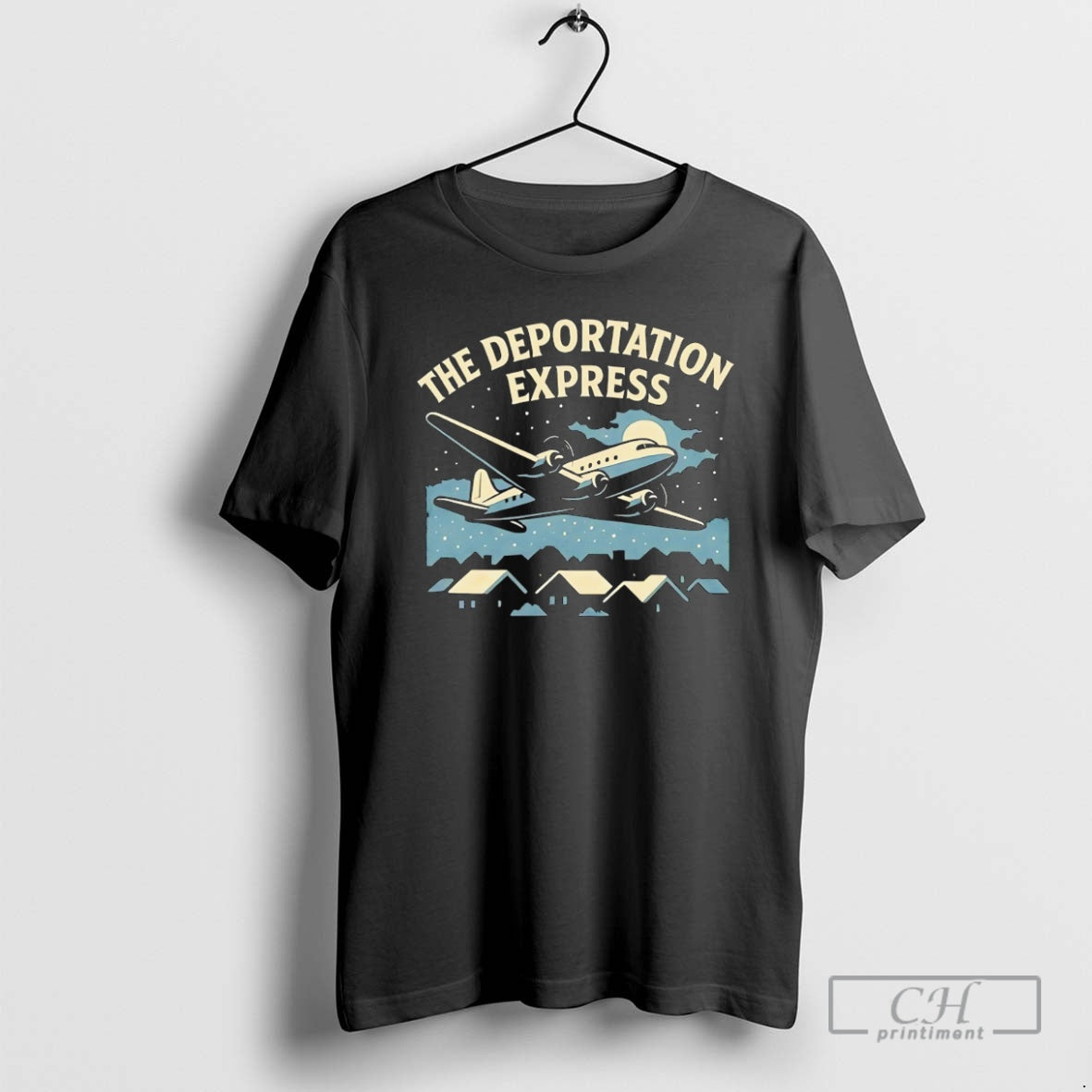 Premium The Deportation Express Plane Vintage Christmas Shirt Sweater Hoodie, Sweatshirt | PopFlextees.com