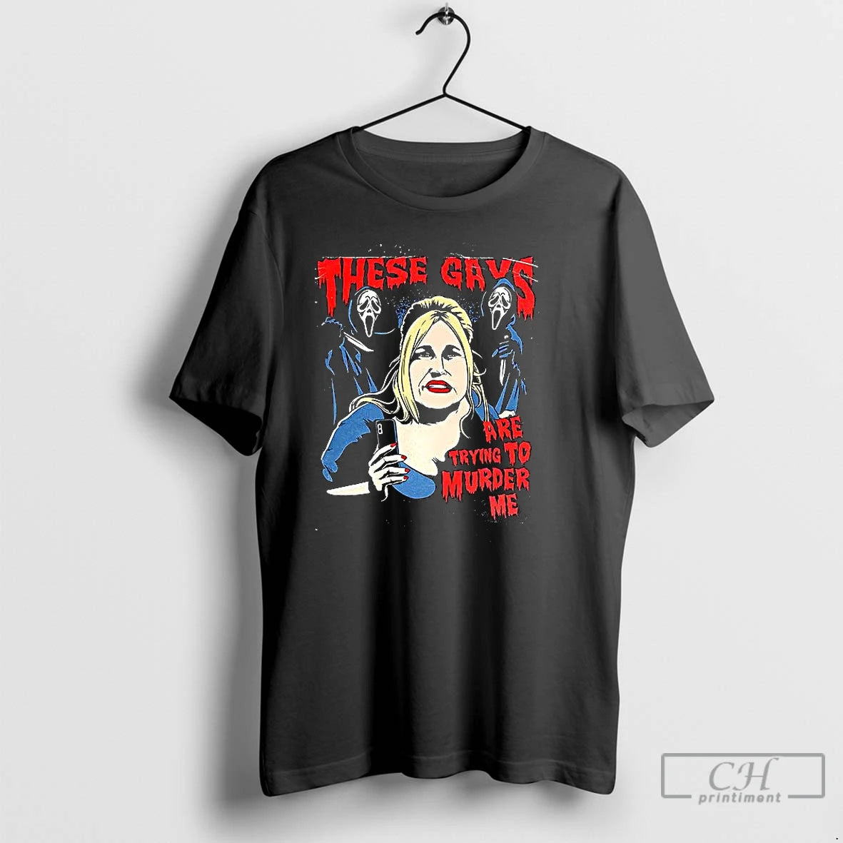 Premium The Ghostface Scream These Gays Are Trying To Murder Me Cartoon T Shirts Sweater Hoodie, Sweatshirt | PopFlextees.com