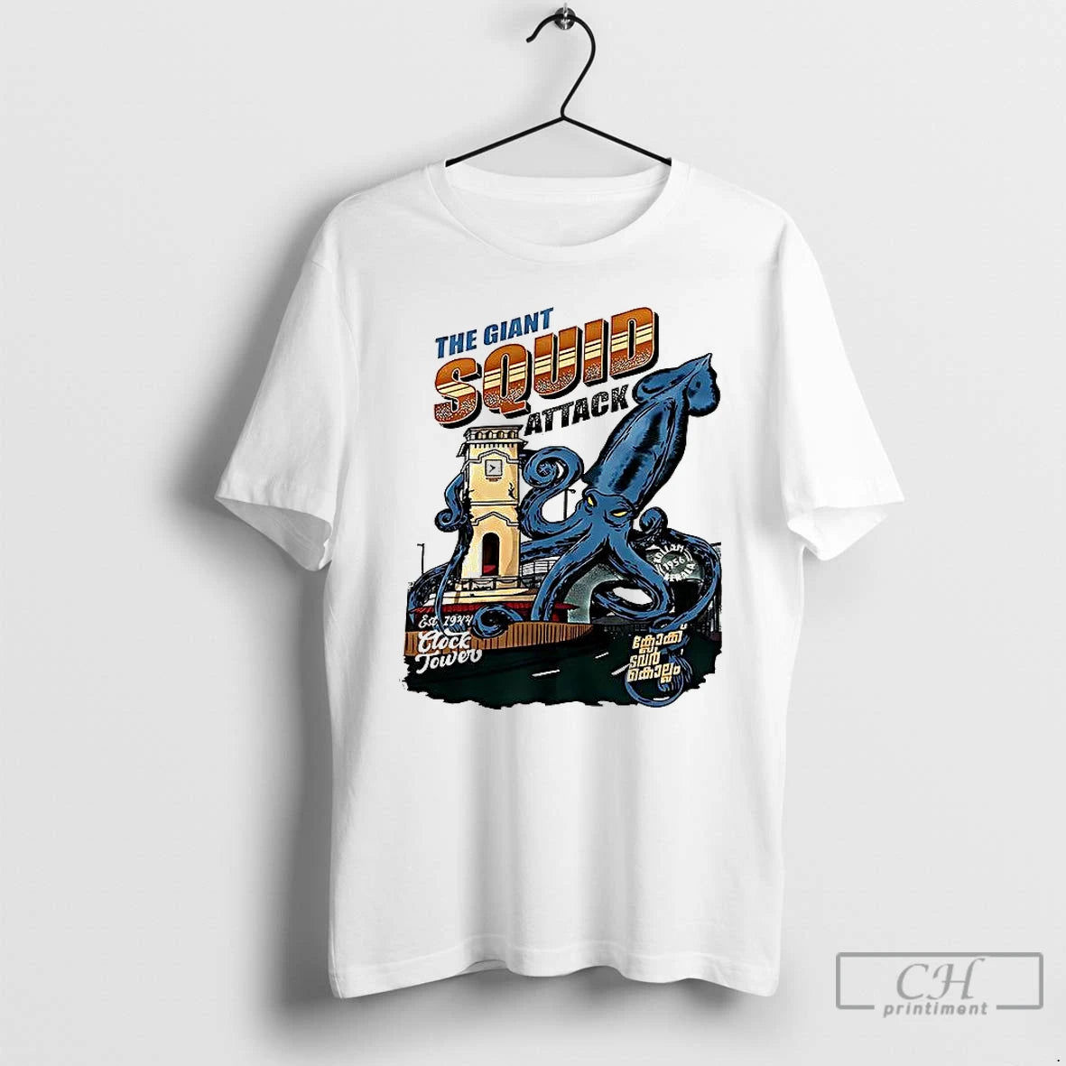 Premium The Giant Squid Attack T-Shirts, Hoodie, Sweatshirt | PopFlextees.com