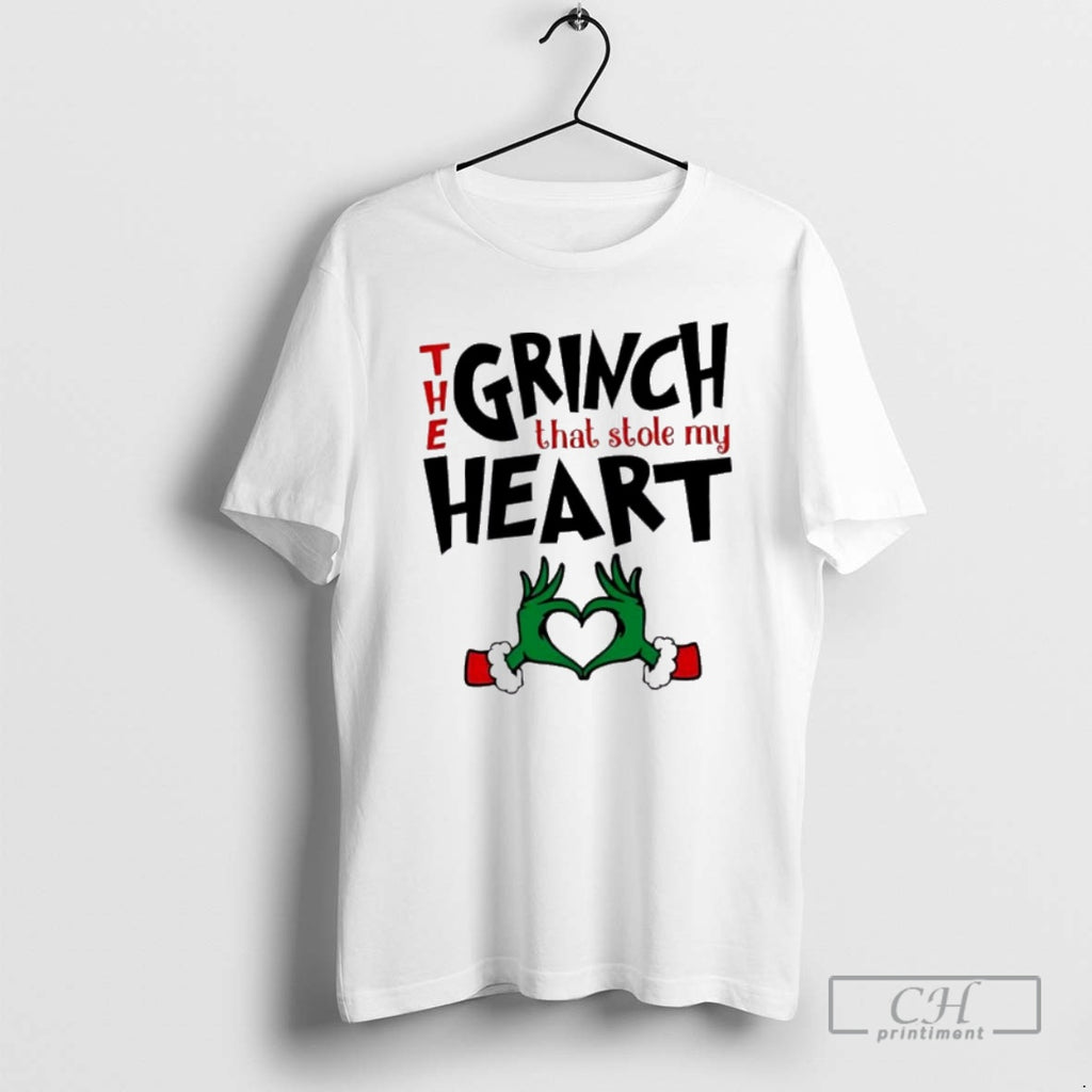 Premium The Grinch That Stole My Heart Couple Matching Shirt Sweater Hoodie, Sweatshirt | PopFlextees.com