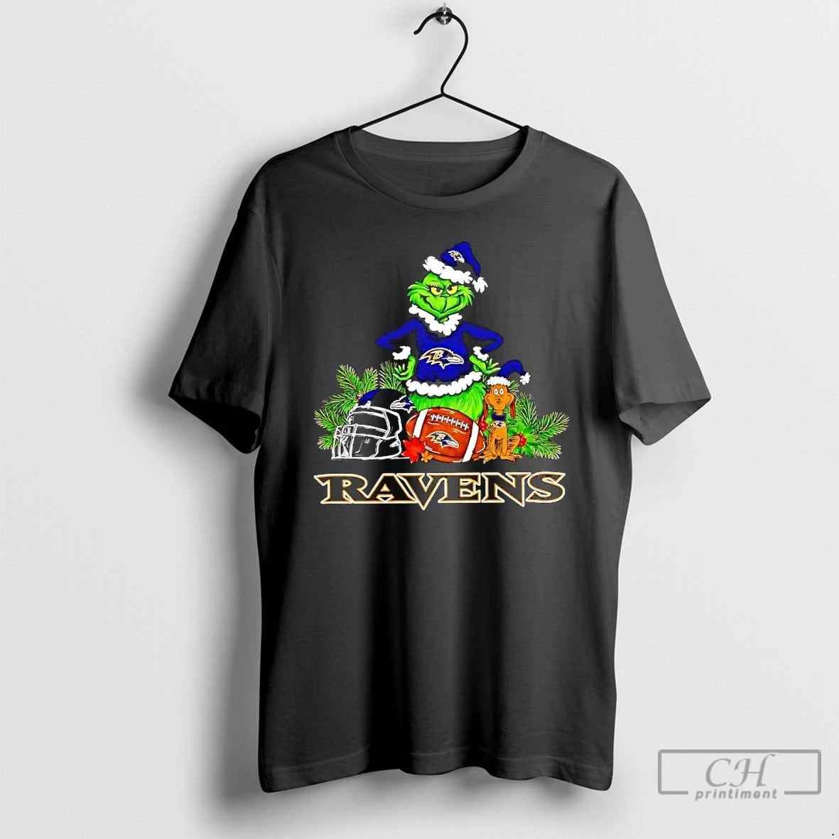 Grinch Max Baltimore Ravens Helmet Items T-Shirts, Hoodie, Sweatshirt