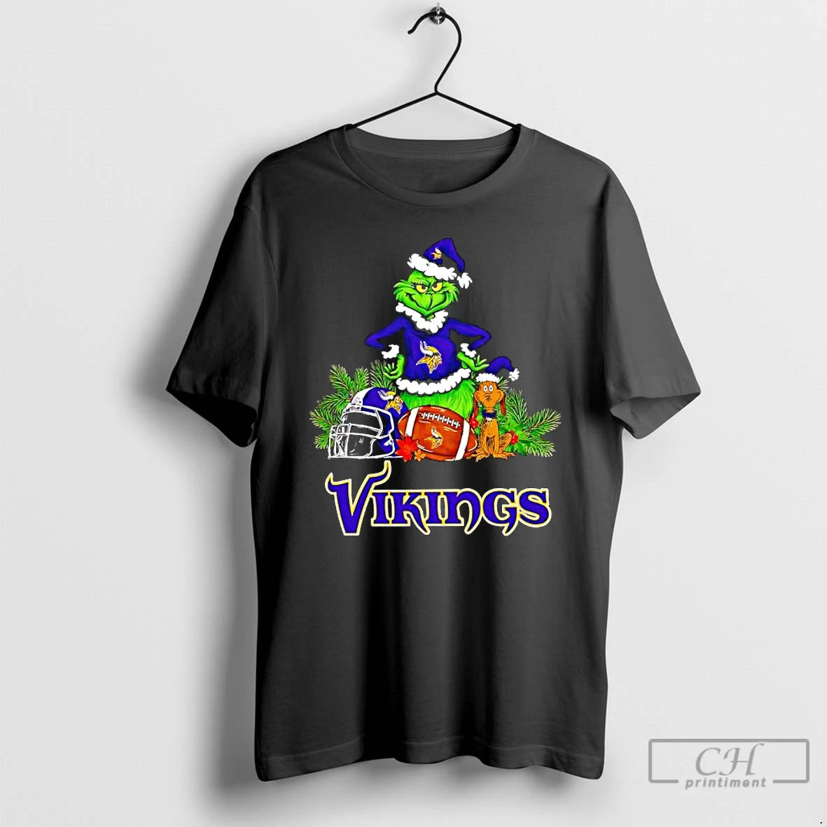Grinch Max Minnesota Vikings Helmet Items T-Shirts, Hoodie, Sweatshirt