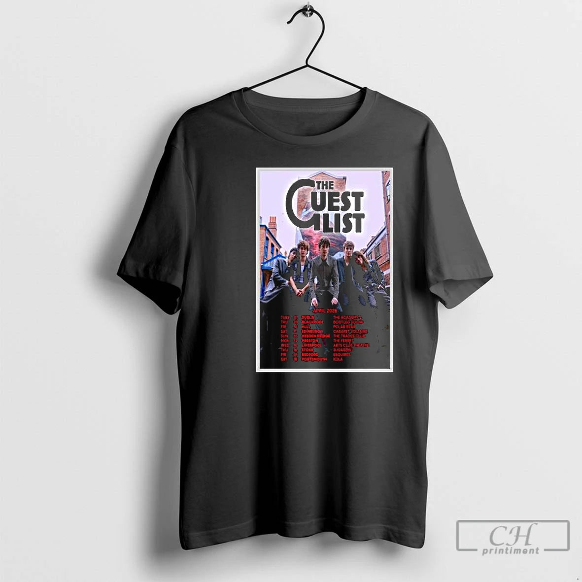 Premium The Guest List April 2026 Show Circle Black T-Shirts, Hoodie, Sweatshirt | PopFlextees.com