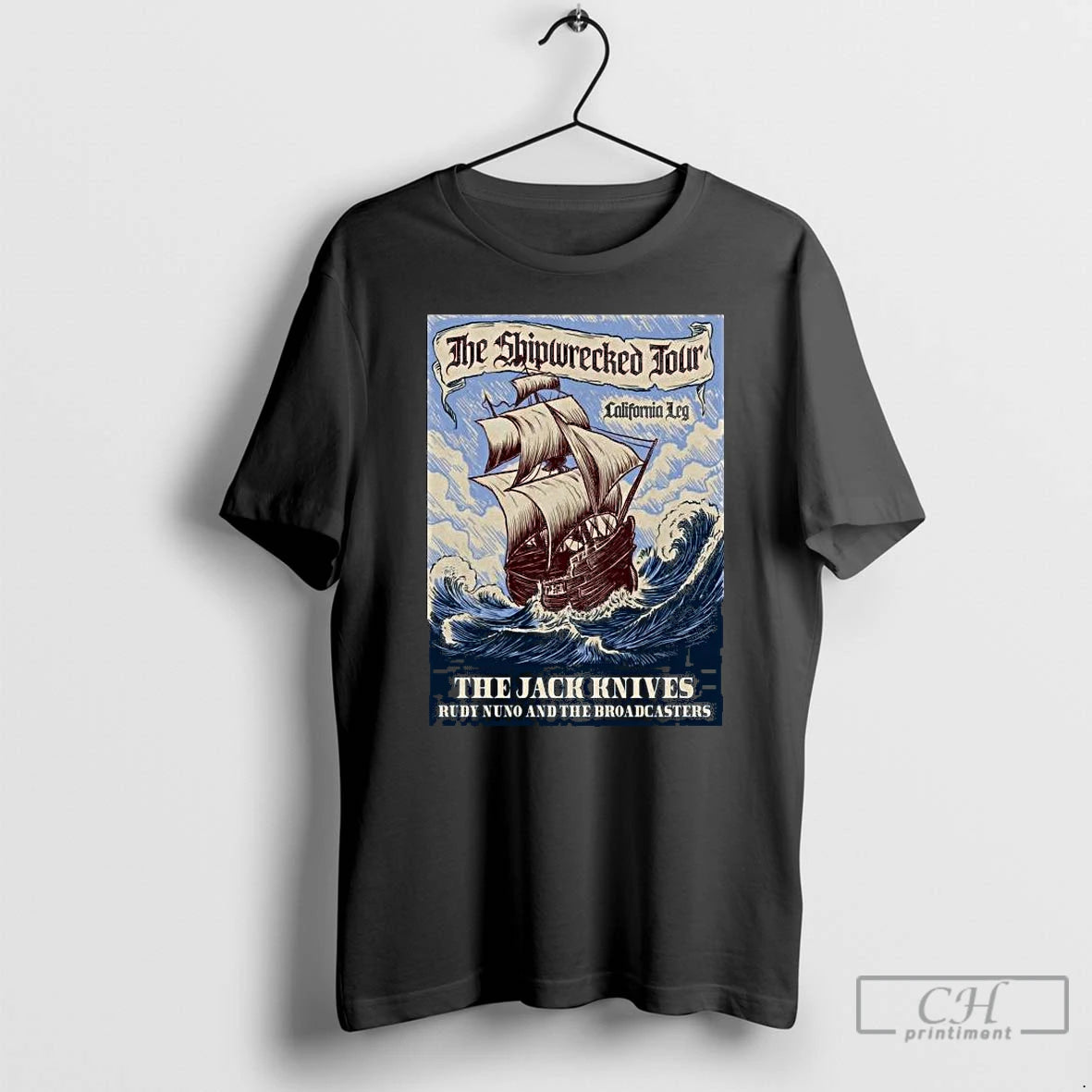 Premium The Jack Knives Shipwrecked California Tour T-Shirts, Hoodie, Sweatshirt | PopFlextees.com