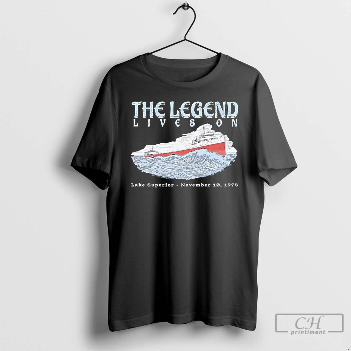 Premium The Legend Lives On Edmund Fitzgerald T-Shirts, Hoodie, Sweatshirt | PopFlextees.com
