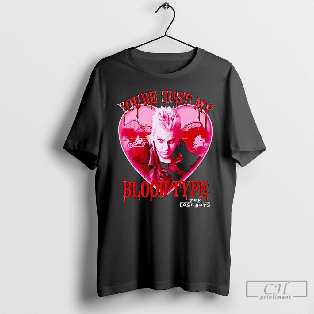 Premium The Lost Boys Blood Type Glitter Classic T-Shirts, Hoodie, Sweatshirt | PopFlextees.com