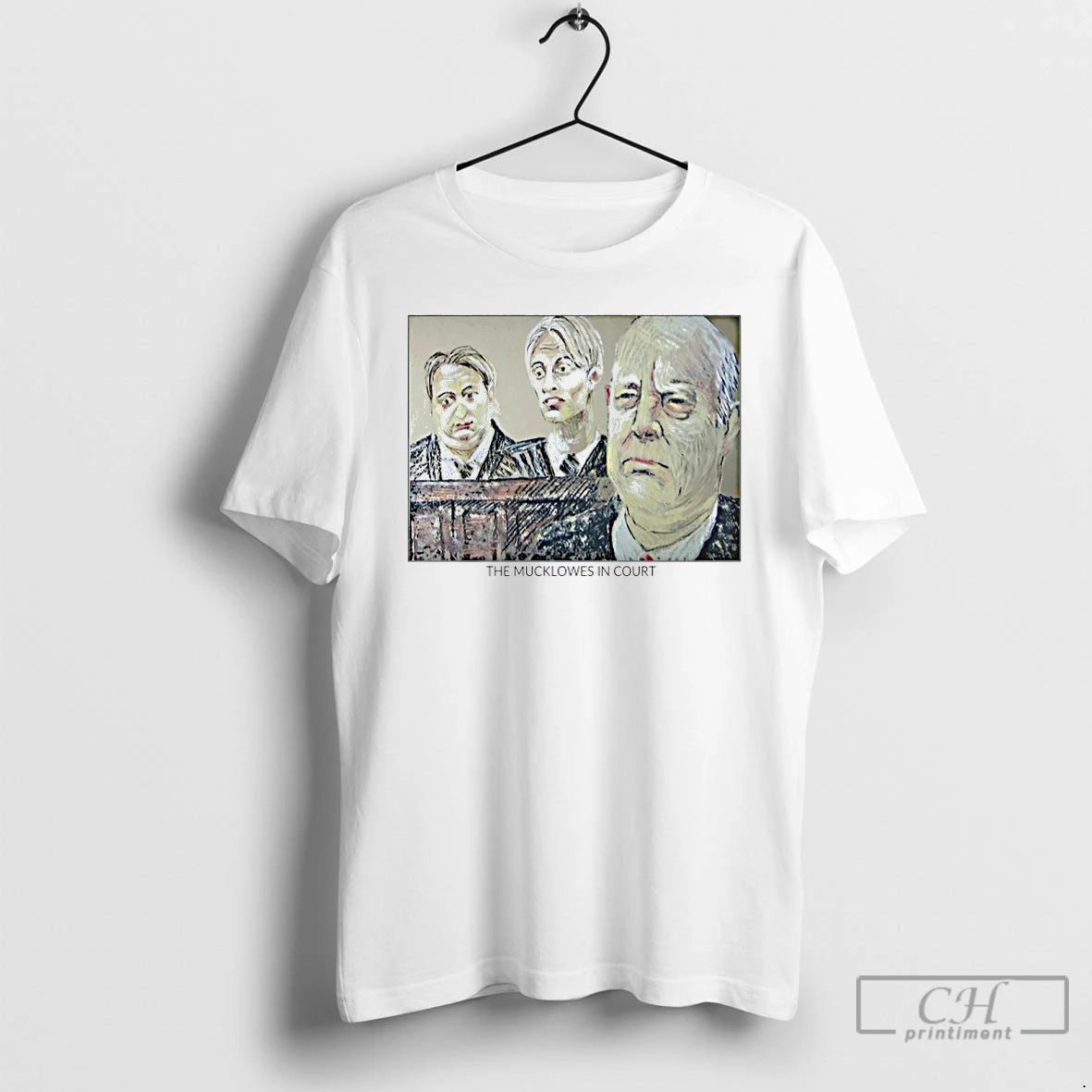 Premium The Mucklowes In Court Sketch T-Shirts, Hoodie, Sweatshirt | PopFlextees.com