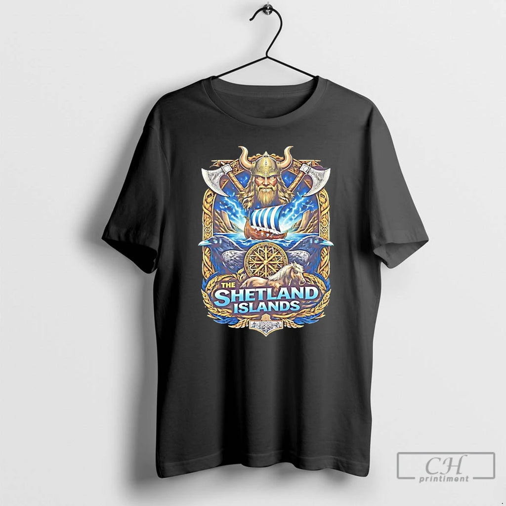 Premium The Shetland Islands Viking Art T-Shirts, Hoodie, Sweatshirt | PopFlextees.com