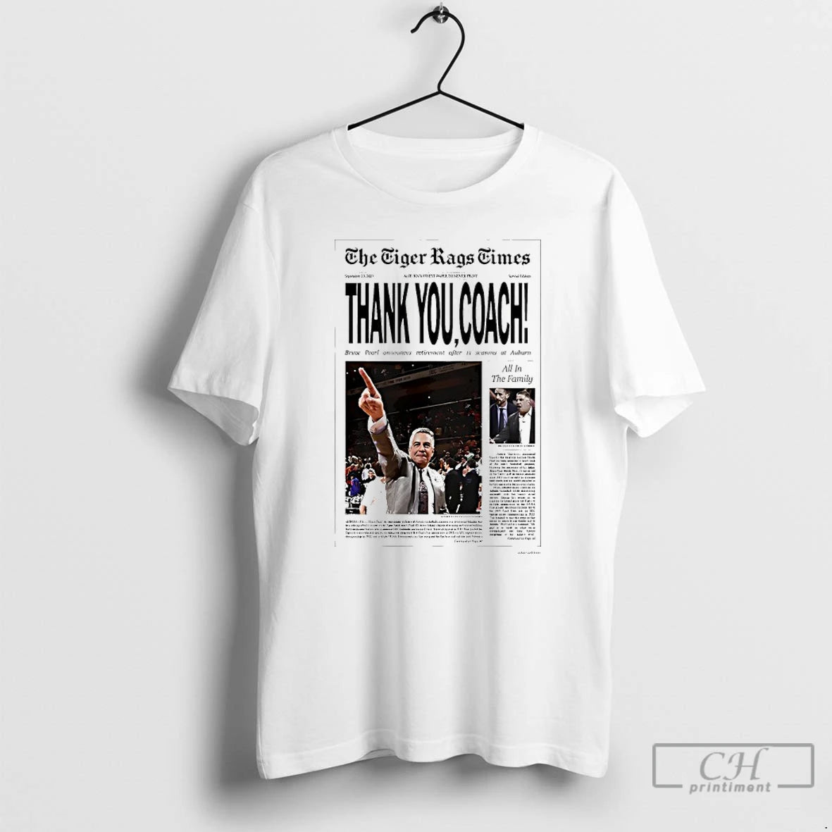 Premium The Tigers Rags Times Thank You Coach Bruce Pearl T-Shirts, Hoodie, Sweatshirt | PopFlextees.com