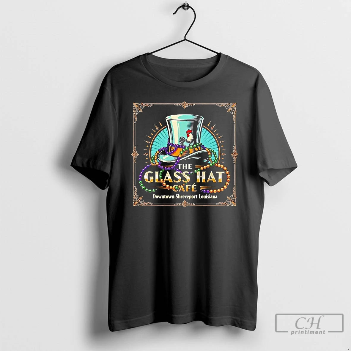 Premium The Glass Hat Cafe Downtown Shreveport Louisiana T-Shirts, Hoodie, Sweatshirt | PopFlextees.com