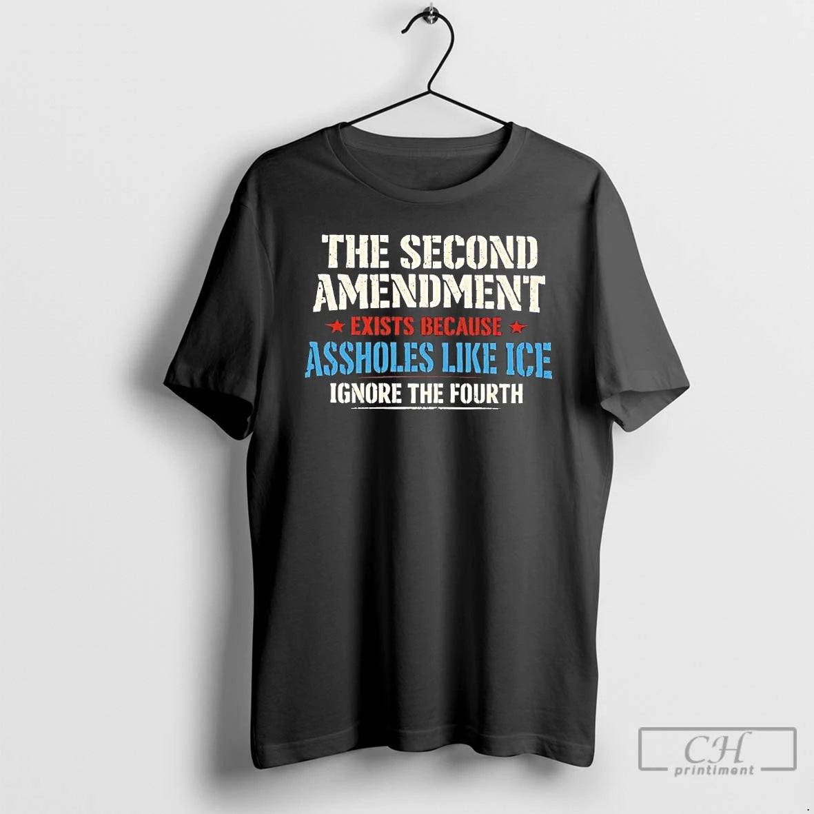 Premium The Second Amendment Exists Because Assholes Like Ice Tee Hoodie, Sweatshirt | PopFlextees.com