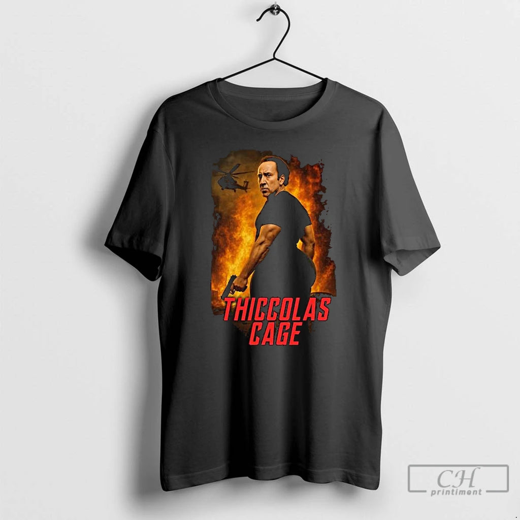 Premium Thiccolas Cage T-Shirts, Hoodie, Sweatshirt | PopFlextees.com