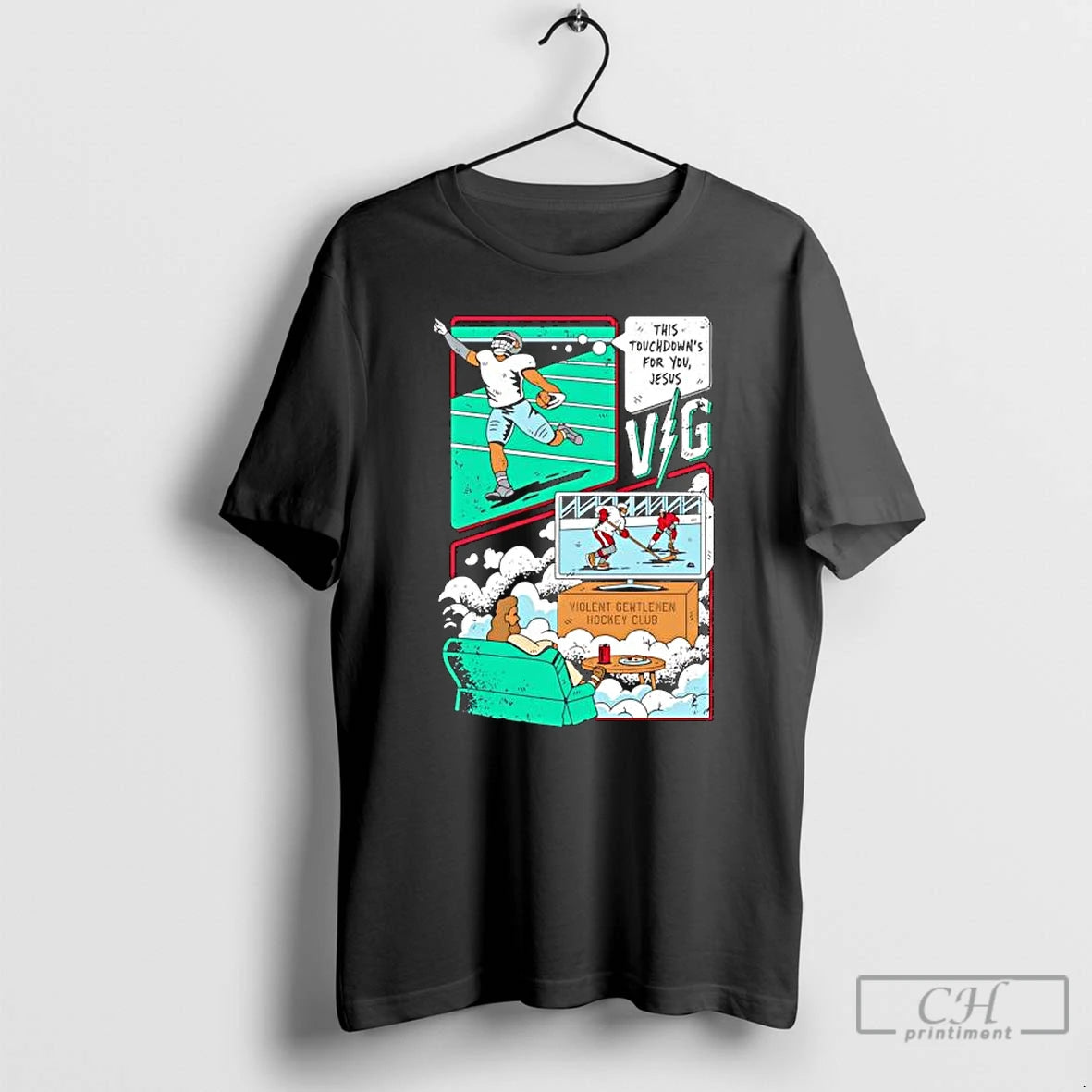 Premium This Touchdowns For You Jesus T-Shirts, Hoodie, Sweatshirt | PopFlextees.com