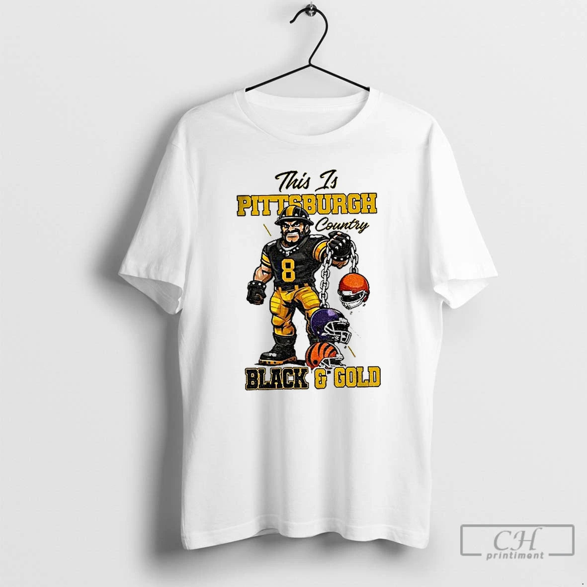 Premium This Is Pittsburgh Country Black And Gold Afc North Champs T-Shirts, Hoodie, Sweatshirt | PopFlextees.com