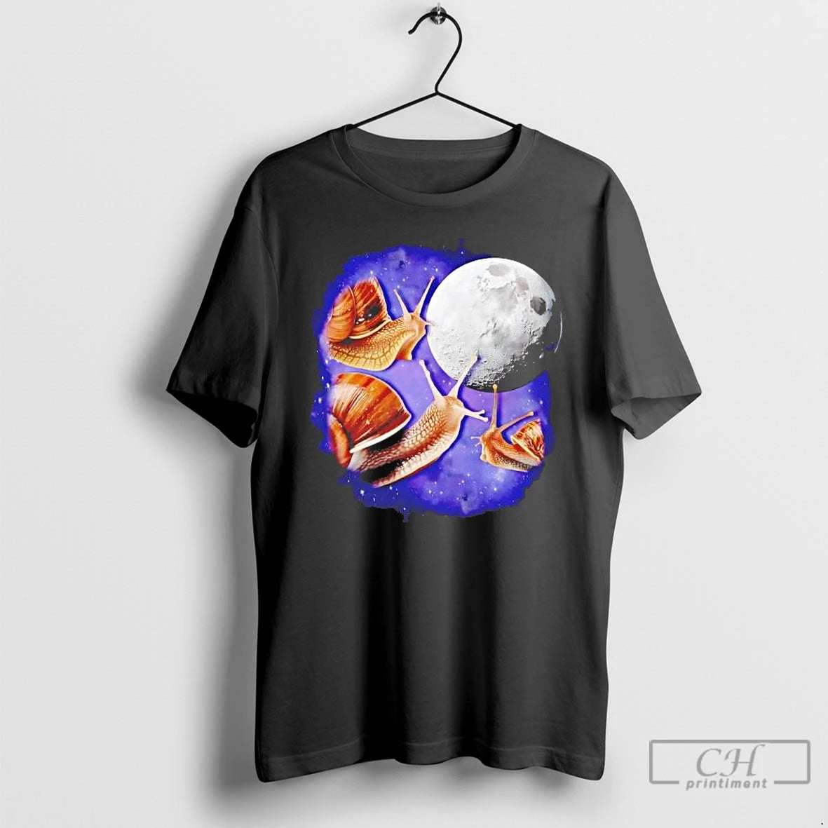 Premium Three Snails With The Moon T-Shirts, Hoodie, Sweatshirt | PopFlextees.com