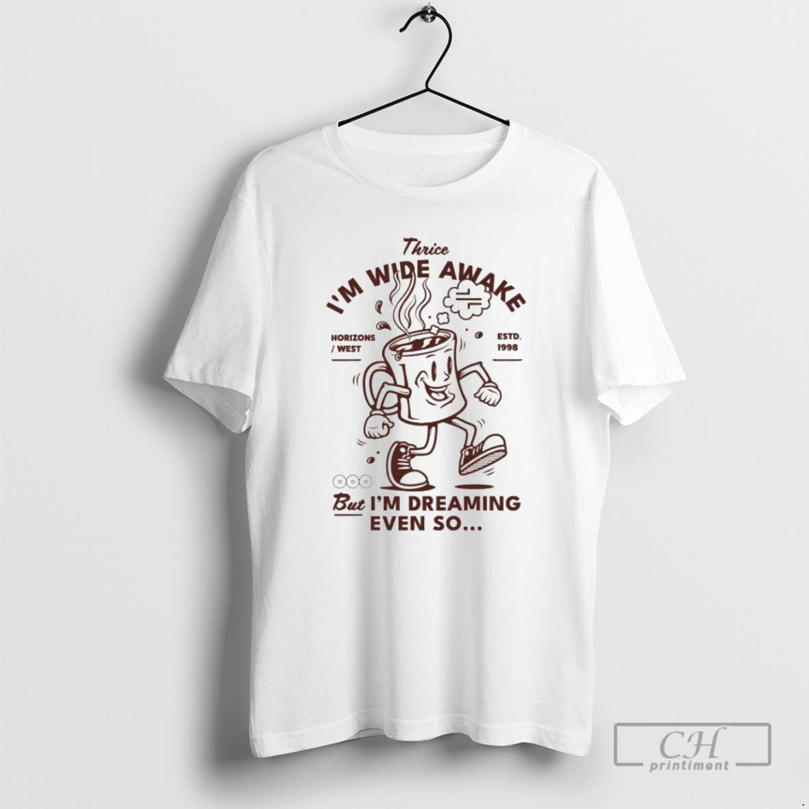 Premium Thrice Im Wide Awake But Im Dreaming Even So Horizons West Est 1998 T-Shirts, Hoodie, Sweatshirt | PopFlextees.com