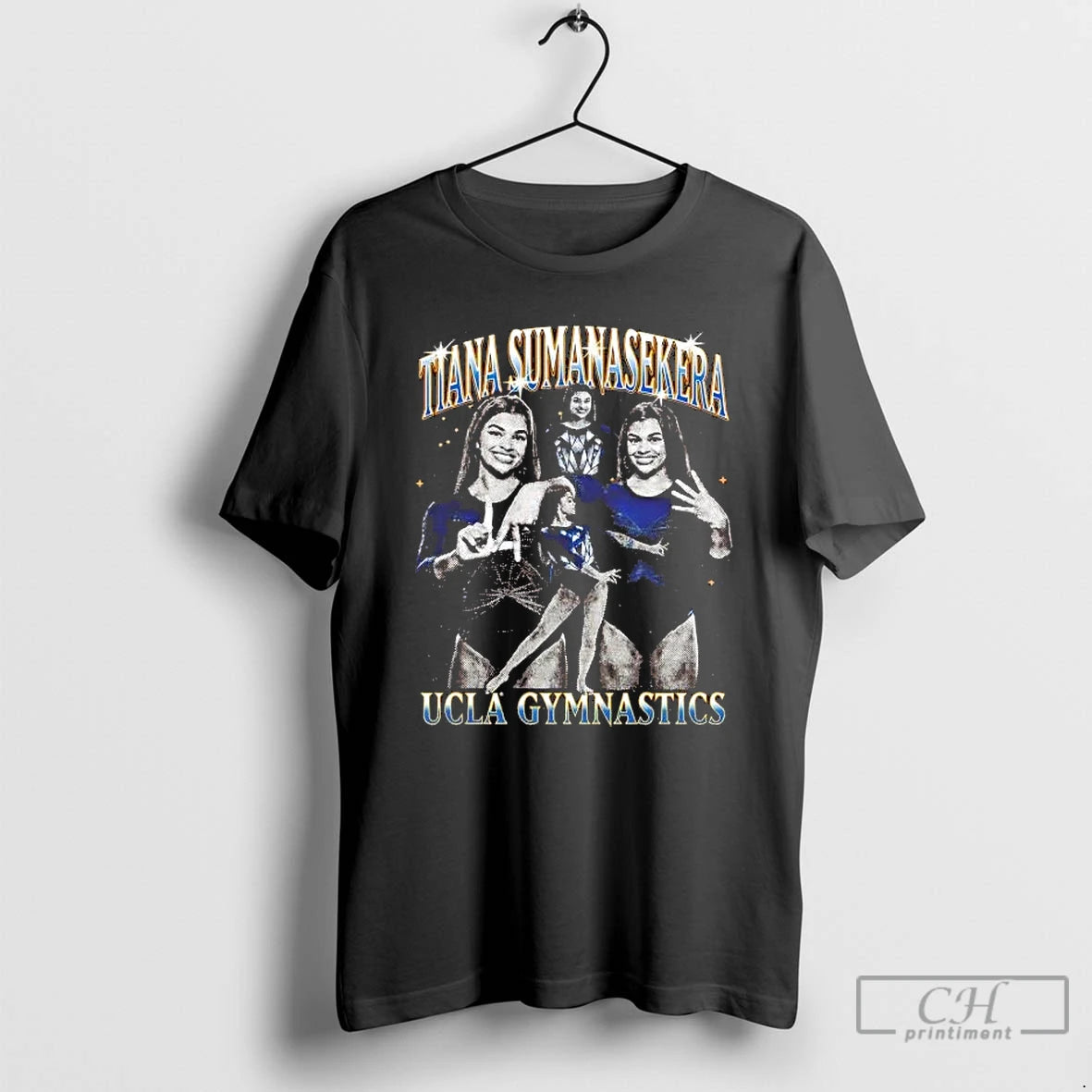 Premium Tiana Sumanasekera Illustrated Ucla Gymnastics Picture Collage T-Shirts, Hoodie, Sweatshirt | PopFlextees.com