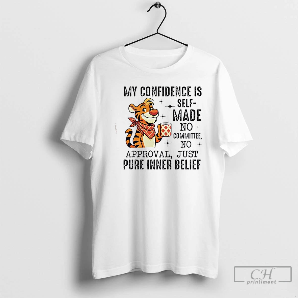 Premium Tiger Self Made No Committee No Approval Just Pure Inner Belief T Shirts Sweater Hoodie, Sweatshirt | PopFlextees.com