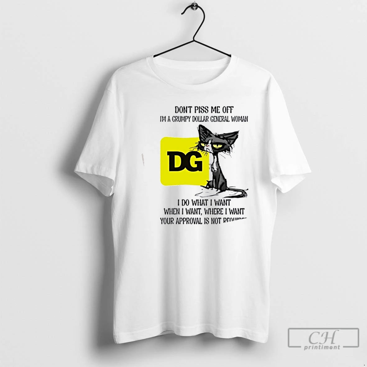 Premium Tired Cat Dont Piss Me Off Im A Grumpy Dollar General Woman I Do T-Shirts, Hoodie, Sweatshirt | PopFlextees.com
