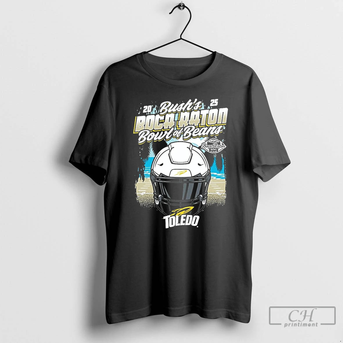 Premium Toledo Rockets 2025 Boca Raton Bowl Helmet T-Shirts, Hoodie, Sweatshirt | PopFlextees.com