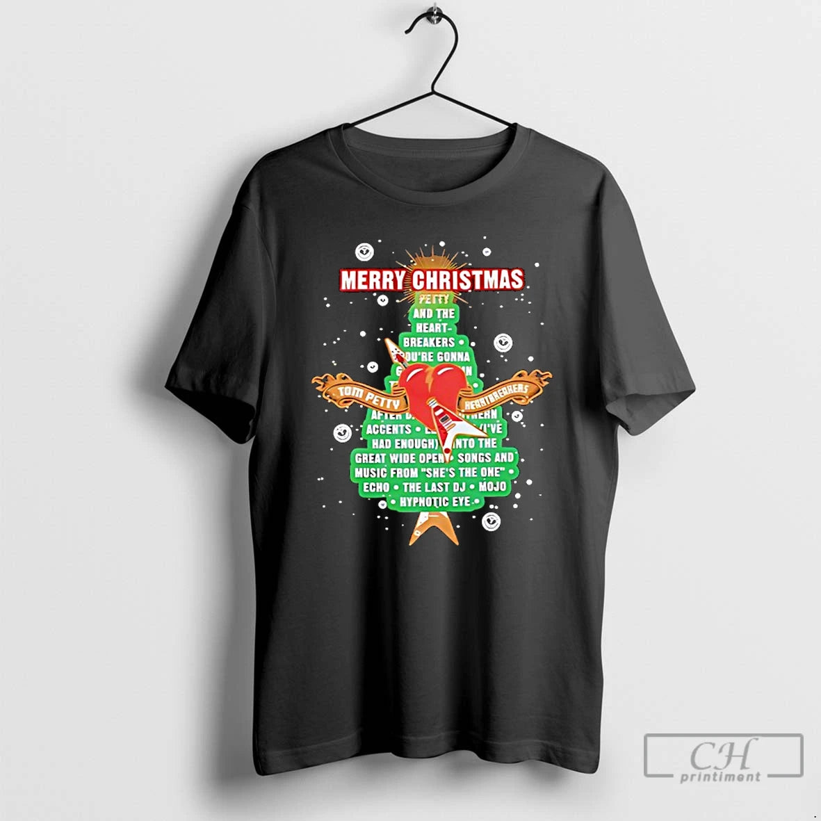 Premium Tom Petty And The Heartbreakers Merry Christmas T-Shirts, Hoodie, Sweatshirt | PopFlextees.com