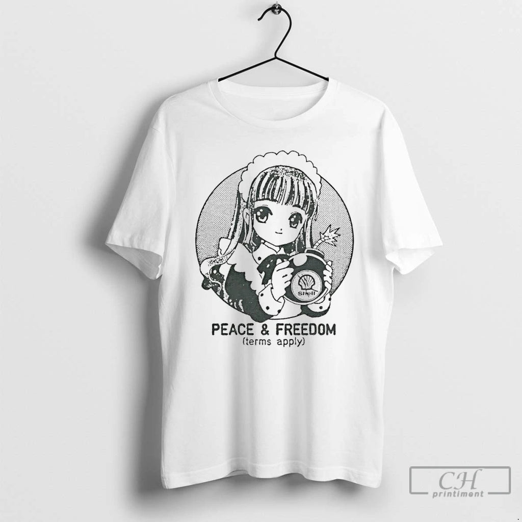 Premium Tomoyo Daidouji Peace And Freedom Terms Apply T-Shirts, Hoodie, Sweatshirt | PopFlextees.com