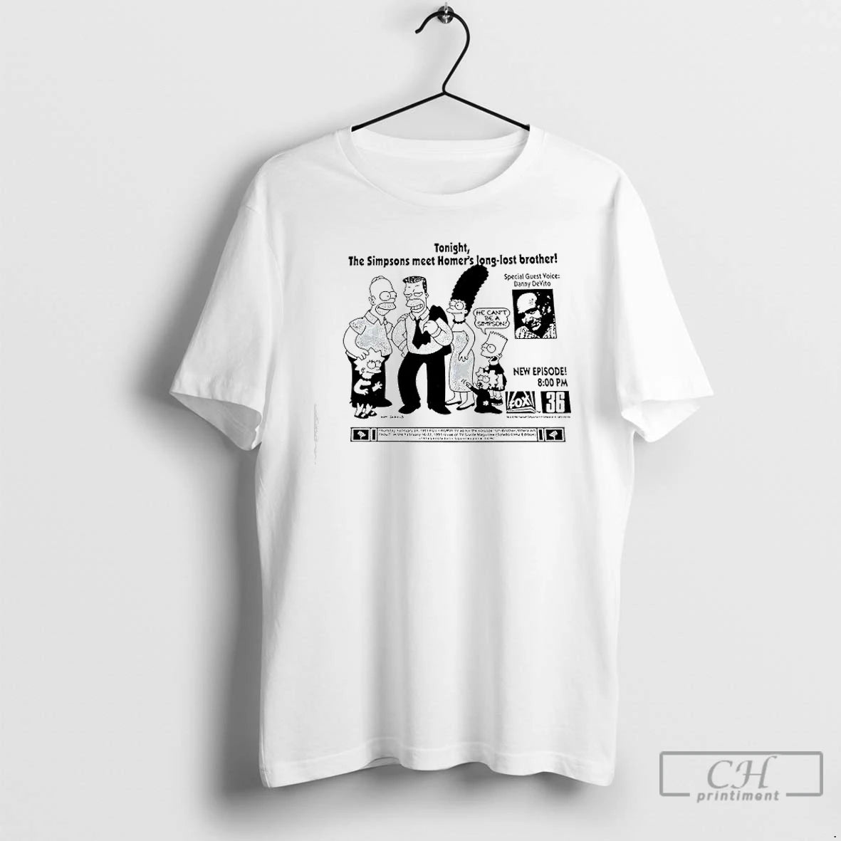 Premium Tonight The Simpsons Meet Homers Long Lost Brother Graphic T-Shirts, Hoodie, Sweatshirt | PopFlextees.com