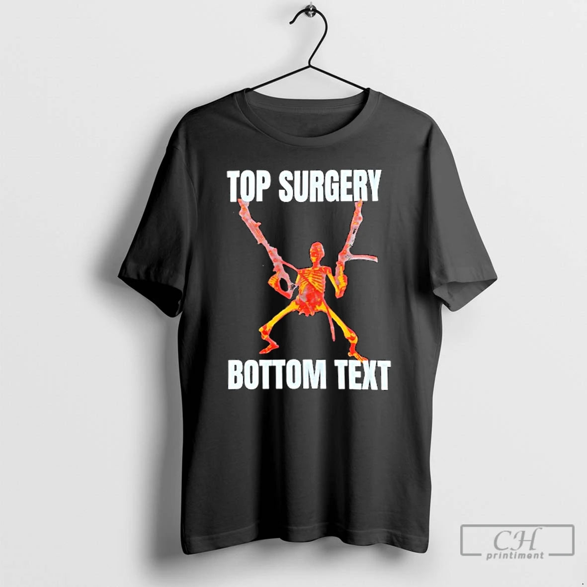 Premium Top Surgery Bottom Text Skeleton T-Shirts, Hoodie, Sweatshirt | PopFlextees.com