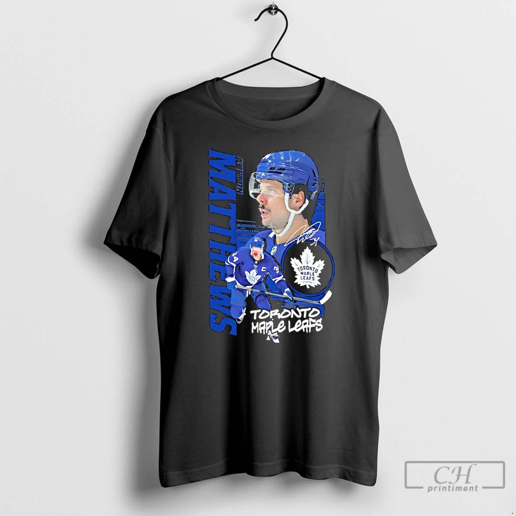 Premium Toronto Maple Leafs Auston Matthews Playmaker Signature T-Shirts, Hoodie, Sweatshirt | PopFlextees.com