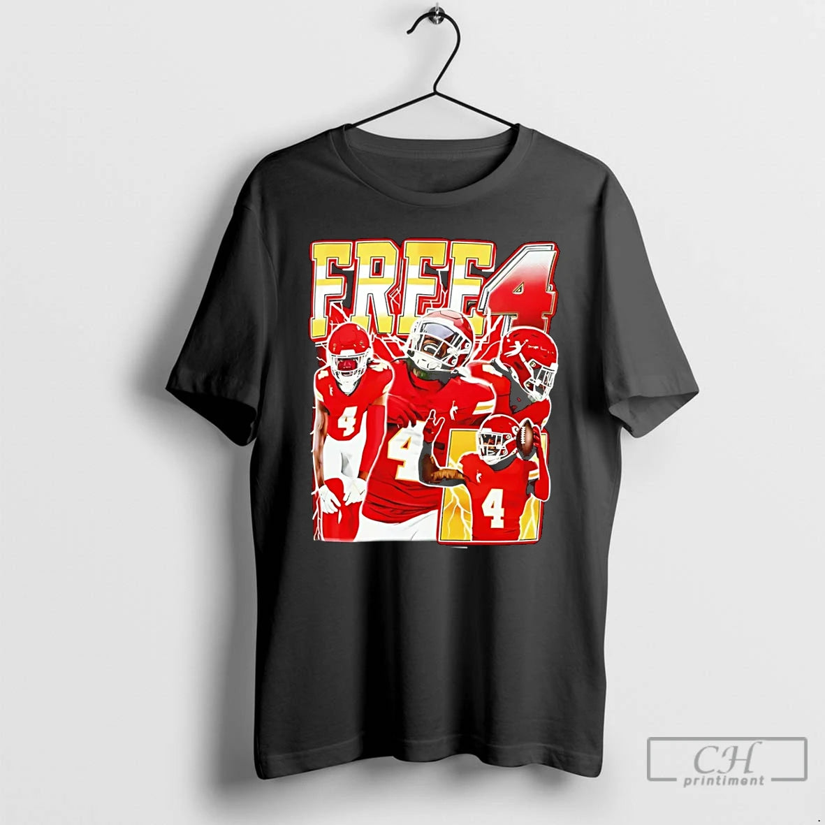 Premium Travis Kelce Tyquan Thornton Rashee Rice Free 4 T-Shirts, Hoodie, Sweatshirt | PopFlextees.com