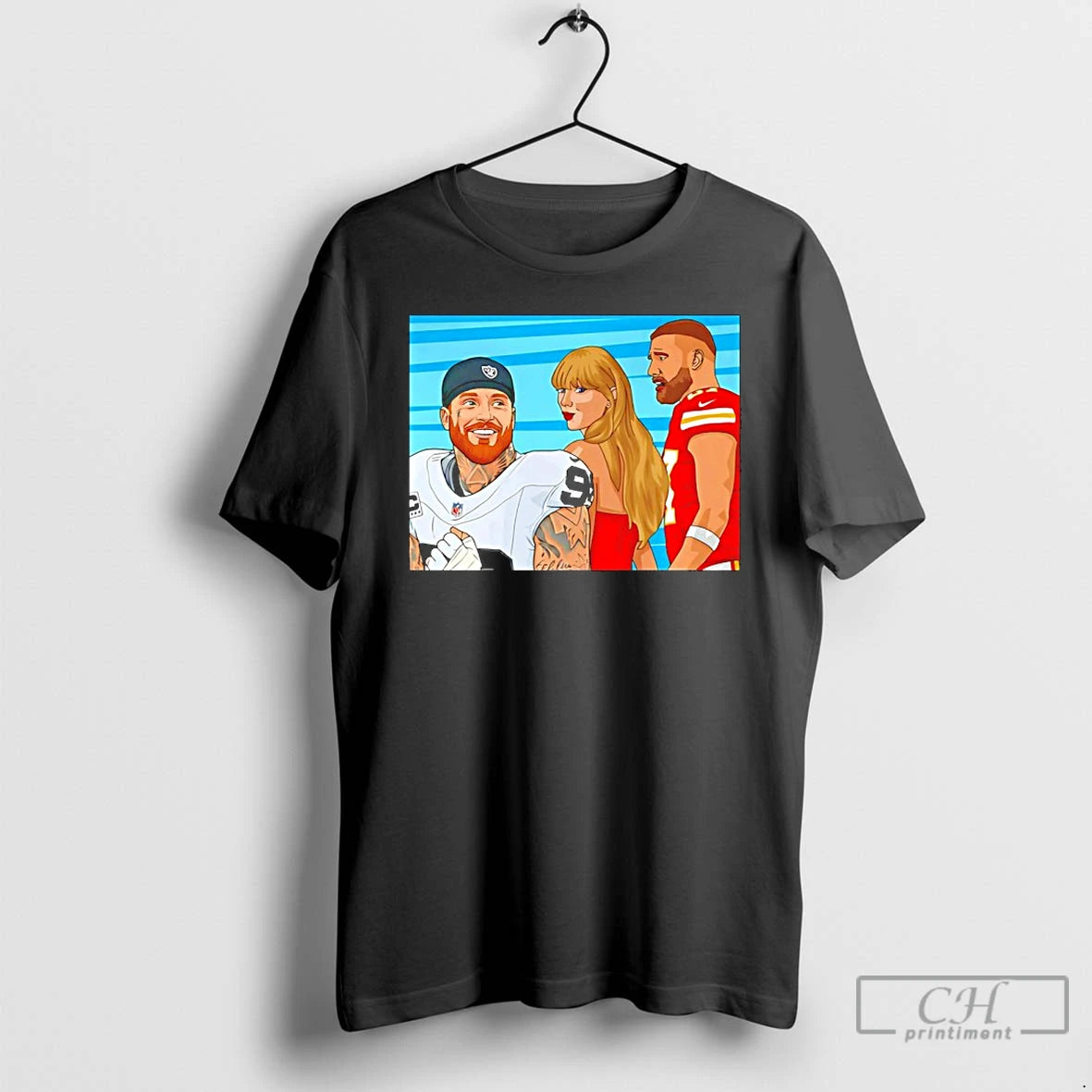 Premium Travis And Taylor Glanced Back And Forth At Maxx Crosby Raiders T Shirts Sweater Hoodie, Sweatshirt | PopFlextees.com