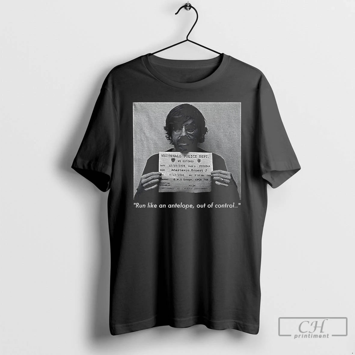 Premium Trey Anastasio Shot Run Like An Antelope Out Of Control T-Shirts, Hoodie, Sweatshirt | PopFlextees.com