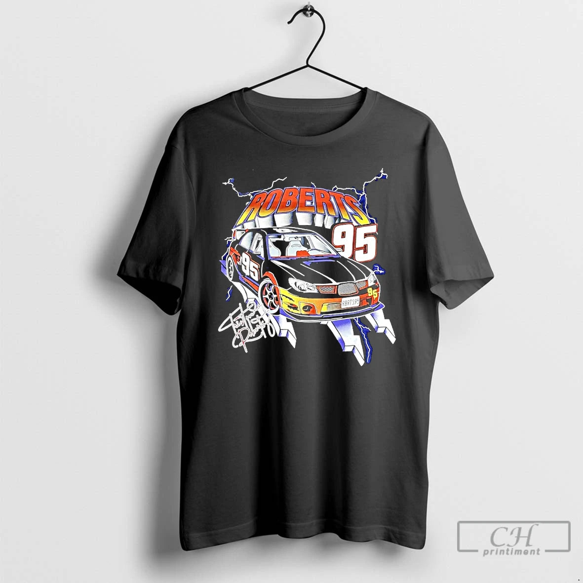 Premium Tristan Roberts Nascar Racing Number 95 Signature Vintage T-Shirts, Hoodie, Sweatshirt | PopFlextees.com
