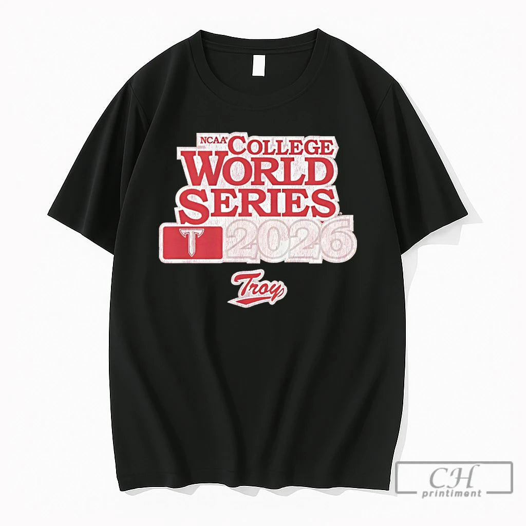 Premium Troy Trojans Baseball Ncaa College World Series 2026