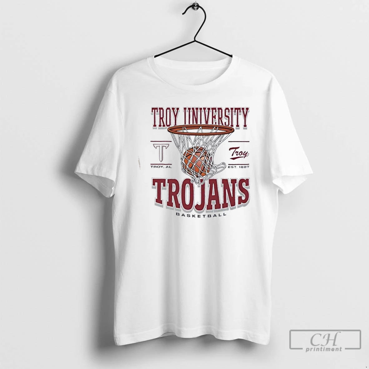 Premium Troy Trojans Basketball Game Time Troy Al Est 1887 T-Shirts, Hoodie, Sweatshirt | PopFlextees.com