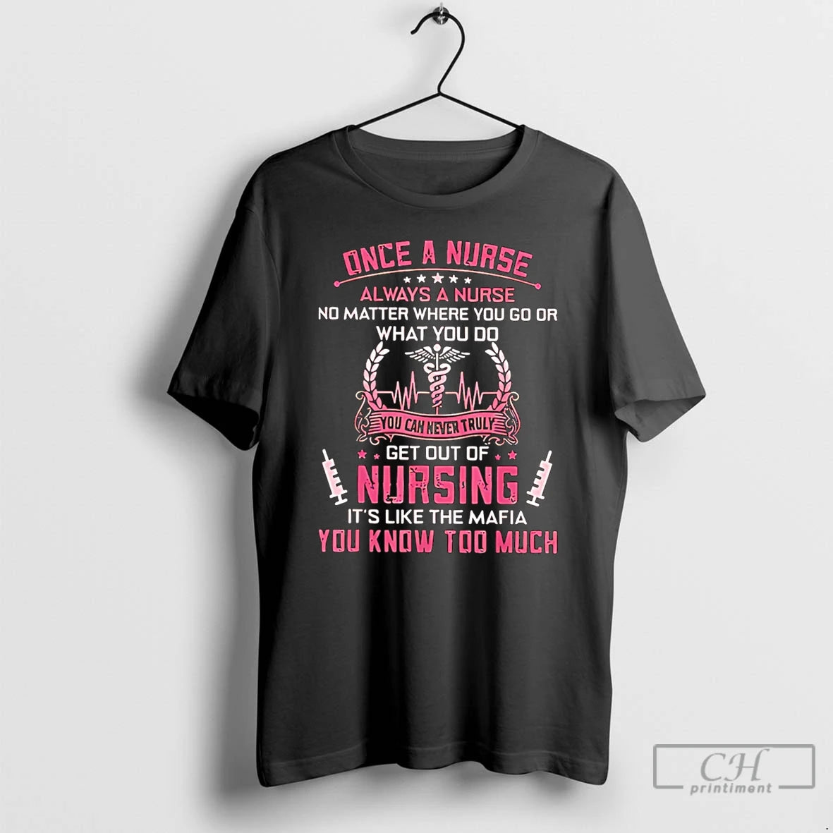 Premium Truly Get Out Of Nursing Its Like The Mafia You Know Much T Shirts Hoodie, Sweatshirt | PopFlextees.com